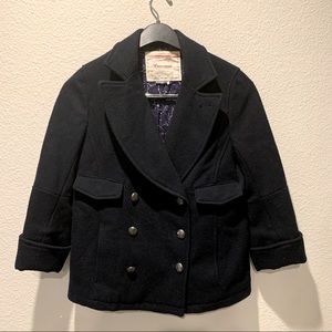 Anthropologie Cartonnier Navy Pea Coat, size 2